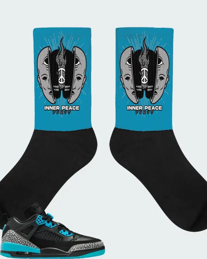 Air Jordan Spizike Low Gamma Blue Matching Socks