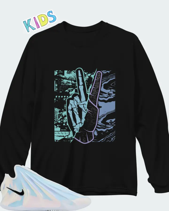 Nike GT Future All-Star Warning Label Matching Kid's Long Sleeve T-Shirt