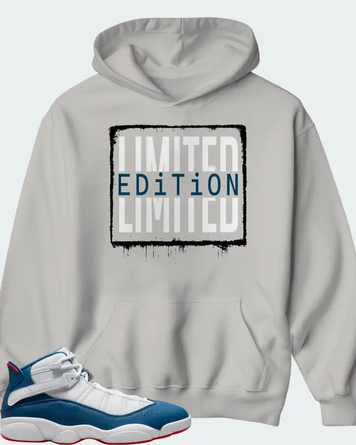 Jordan 6 Rings Sneaker Matching Grey Hoodie - LIMITED EDITION