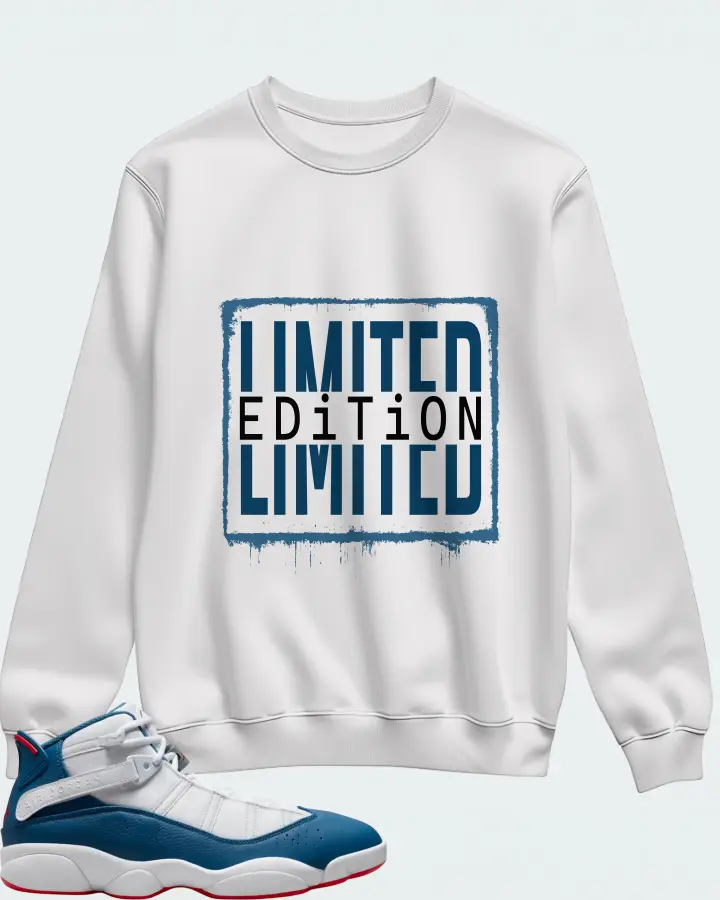 Jordan 6 Rings Sneaker Matching White Sweatshirt - LIMITED EDITION