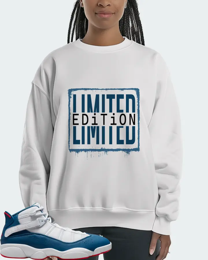 Jordan 6 Rings Sneaker Matching White Sweatshirt (LIMITED EDITION) - View 3