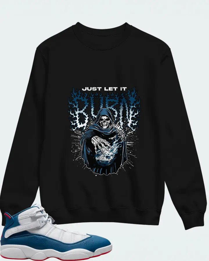 Sweatshirt in Black