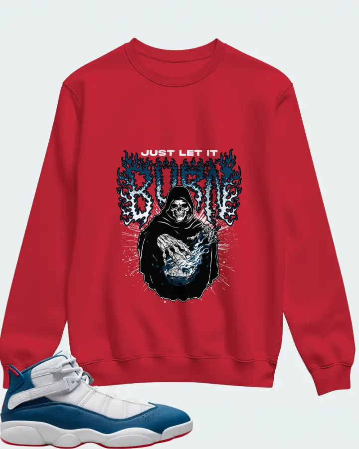 Sweatshirt in Red