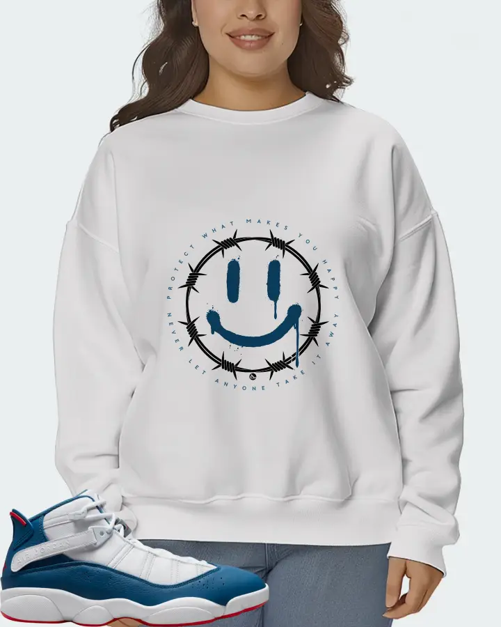 Jordan 6 Rings Sneaker Matching White Sweatshirt (PROTECT) - View 7