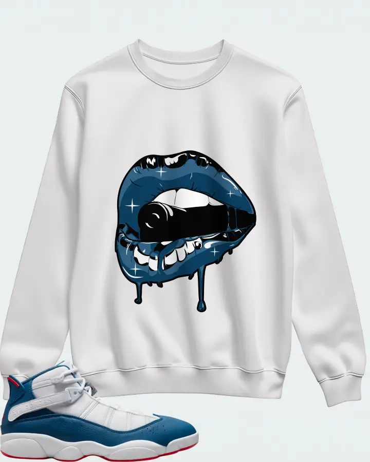 Jordan 6 Rings Sneaker Matching White Sweatshirt - Kiss of Death
