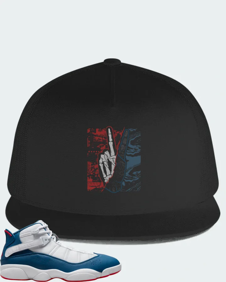 Jordan 6 Rings Sneaker Matching Black Hat - Peace of mind