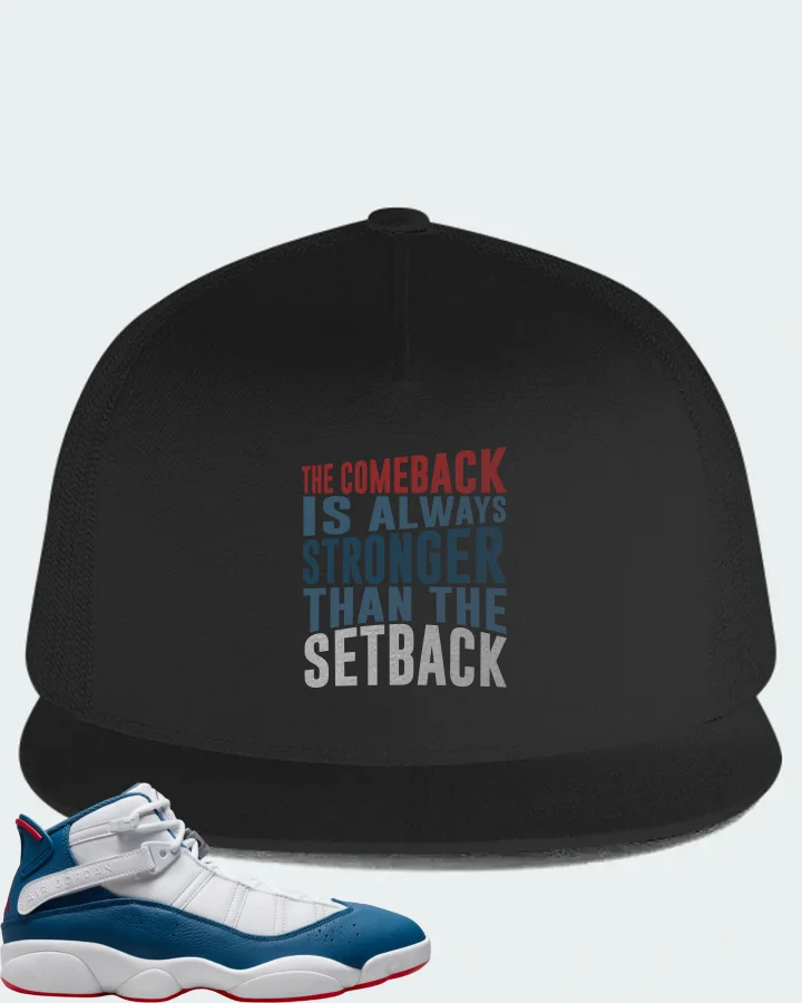 Jordan 6 Rings Sneaker Matching Black Hat - The Comeback