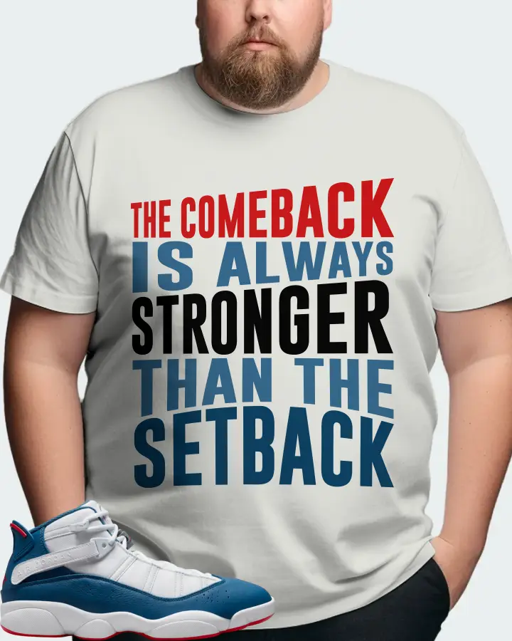Jordan 6 Rings Sneaker Matching Silver T-Shirt (The Comeback) - View 8