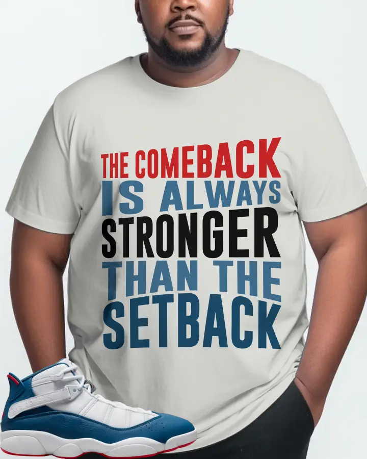 Jordan 6 Rings Sneaker Matching Silver T-Shirt (The Comeback) - View 10