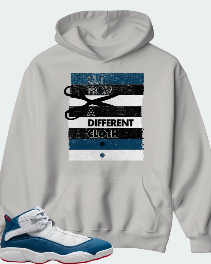 Jordan 6 Rings Sneaker Matching Grey Hoodie - Cut From a Different Cloth