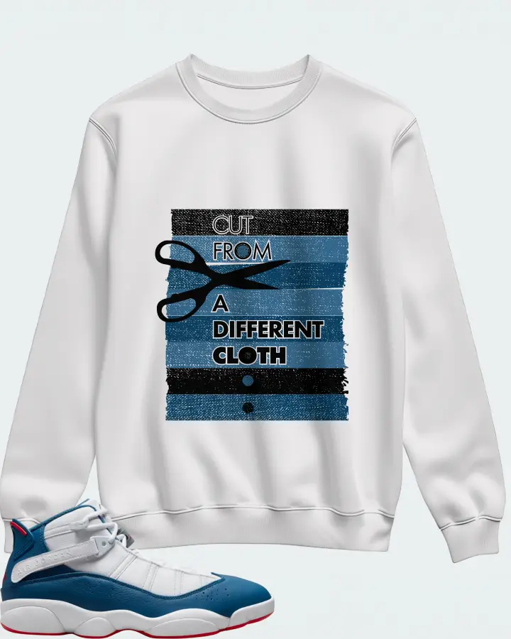 Jordan 6 Rings Sneaker Matching White Sweatshirt - Cut From a Different Cloth