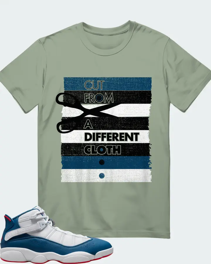 Jordan 6 Rings Sneaker Matching Sage T-Shirt - Cut From a Different Cloth