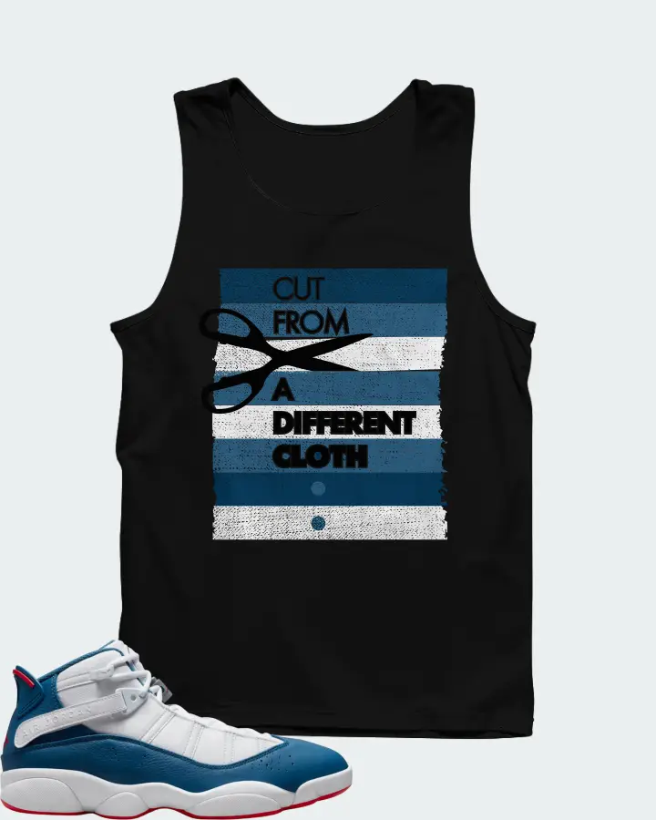 Jordan 6 Rings Sneaker Matching Black Tank Top - Cut From a Different Cloth