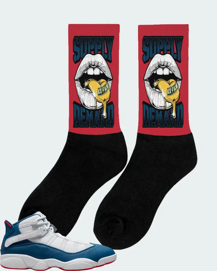 Jordan 6 Rings Sneaker Matching Red Socks (Supply Demand) - View 3