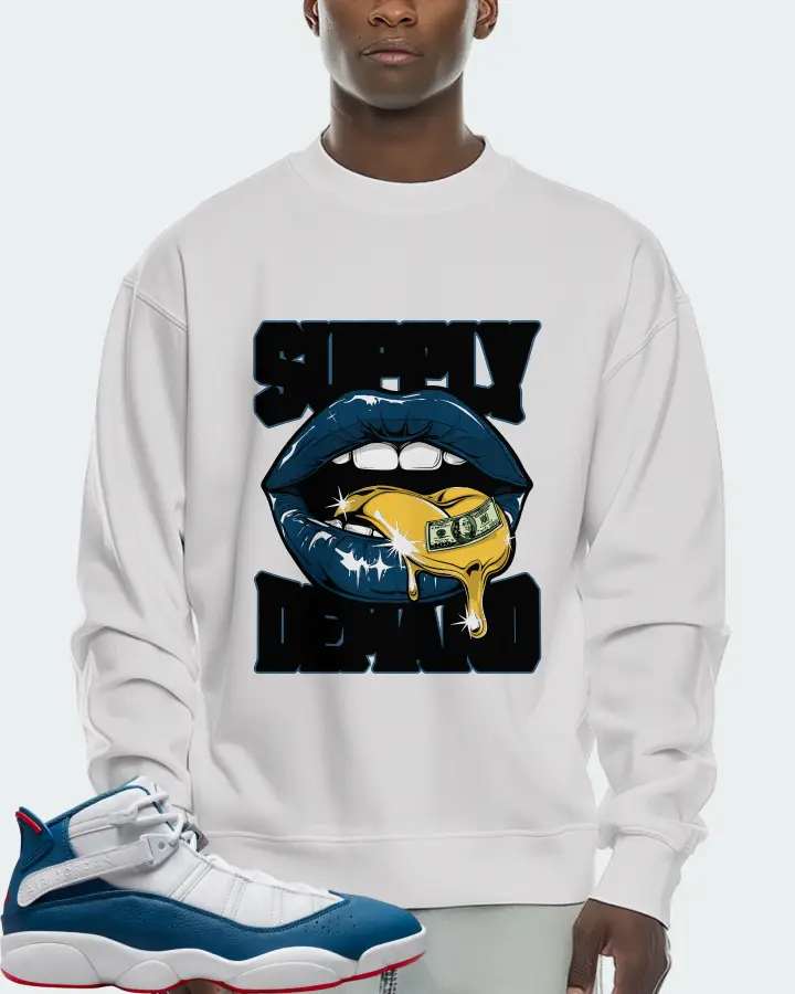 Jordan 6 Rings Sneaker Matching White Sweatshirt (Supply Demand) - View 2