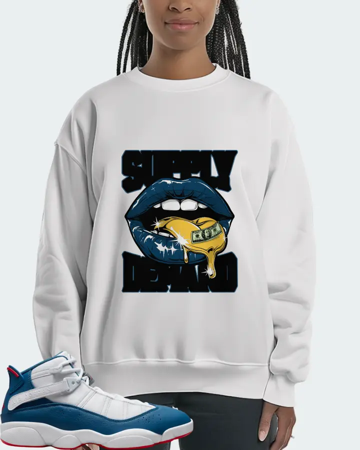 Jordan 6 Rings Sneaker Matching White Sweatshirt (Supply Demand) - View 3