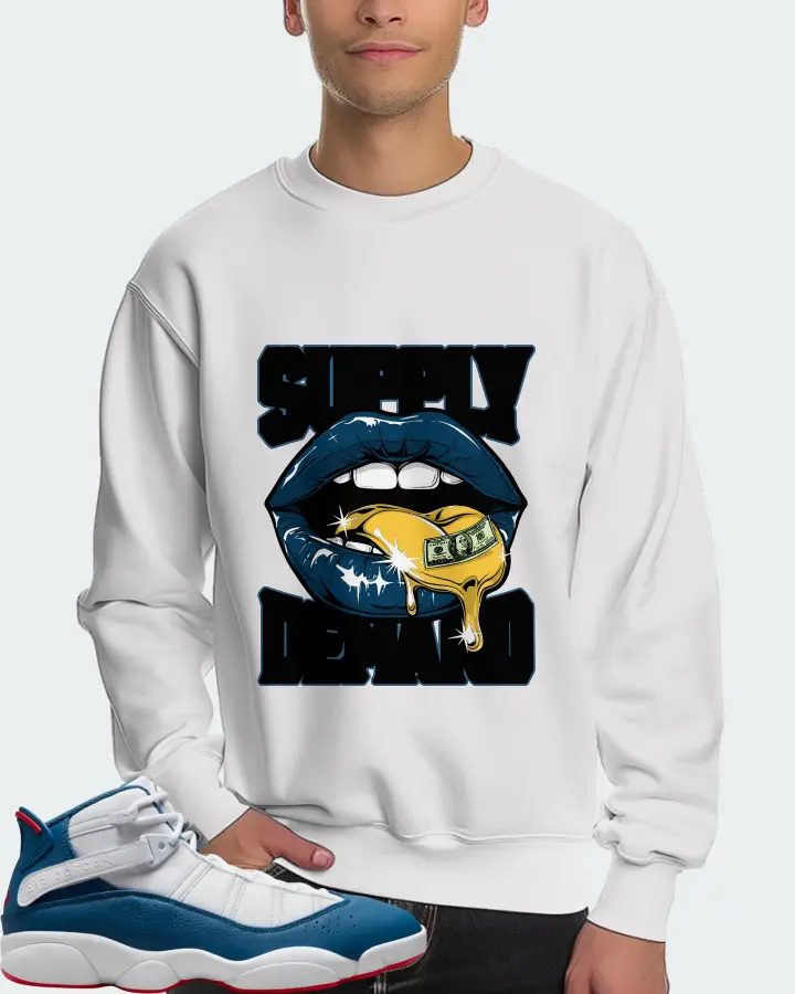 Jordan 6 Rings Sneaker Matching White Sweatshirt (Supply Demand) - View 4