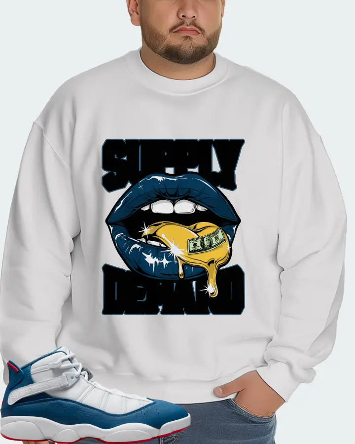 Jordan 6 Rings Sneaker Matching White Sweatshirt (Supply Demand) - View 6