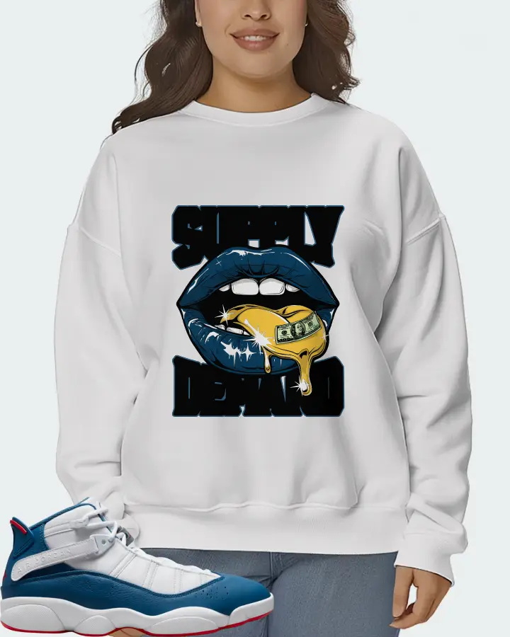 Jordan 6 Rings Sneaker Matching White Sweatshirt (Supply Demand) - View 7