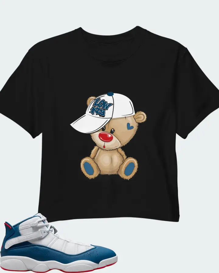 Jordan 6 Rings Sneaker Matching Black Crop Top - LOW KEY BEAR