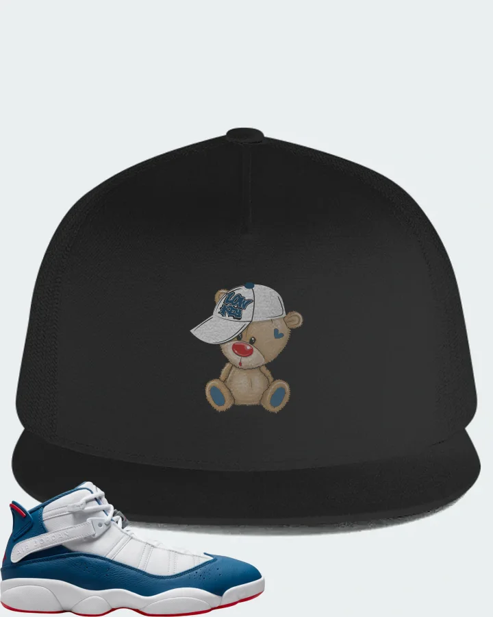 Jordan 6 Rings Sneaker Matching Black Hat - LOW KEY BEAR