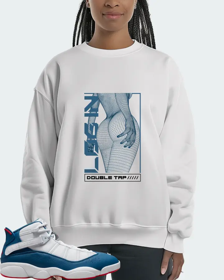 Jordan 6 Rings Sneaker Matching White Sweatshirt (LOGIN) - View 3