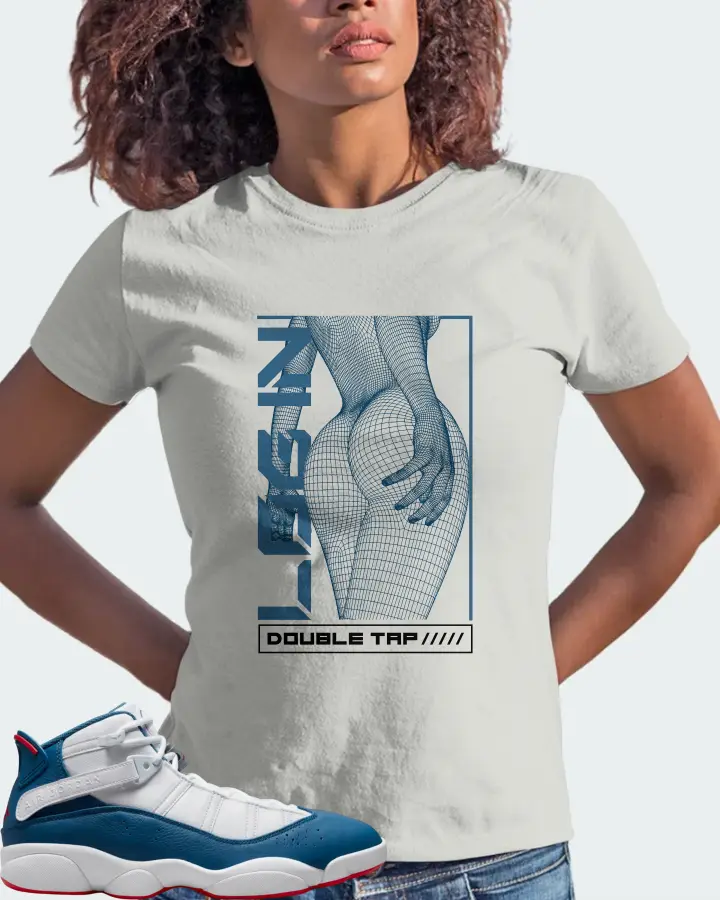 Jordan 6 Rings Sneaker Matching Silver T-Shirt (LOGIN) - View 3