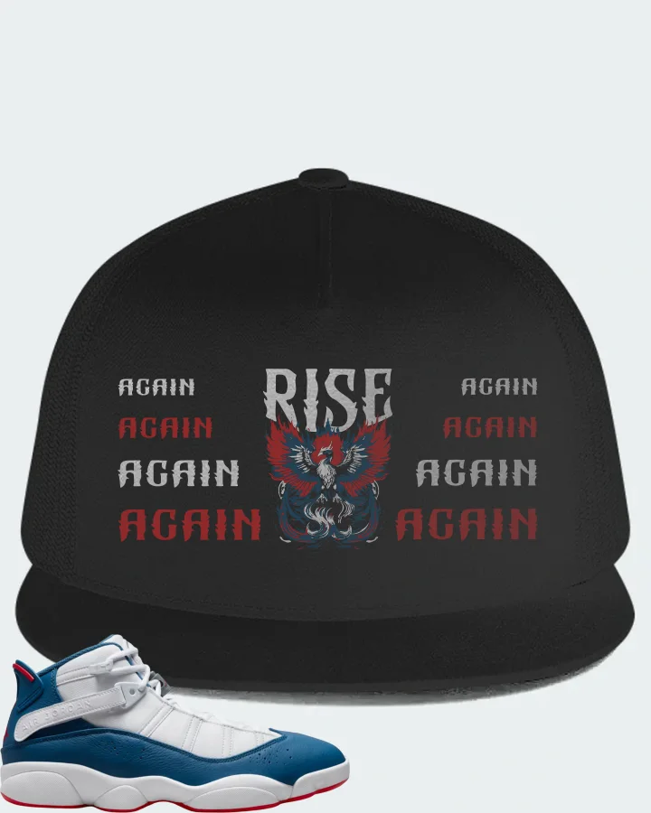 Jordan 6 Rings Sneaker Matching Black Hat (RISE) - View 1