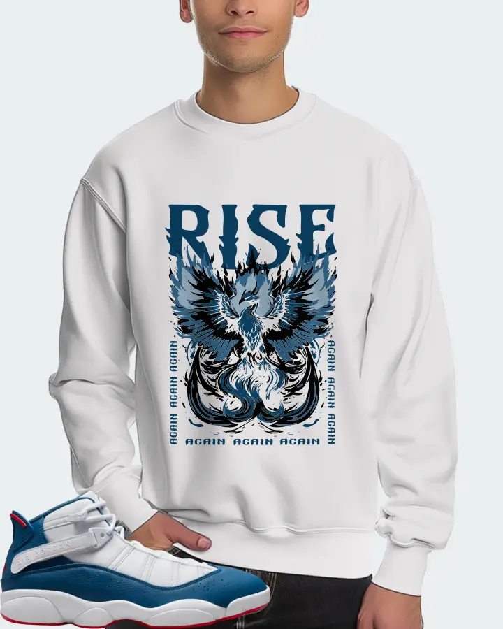 Jordan 6 Rings Sneaker Matching White Sweatshirt (RISE) - View 4