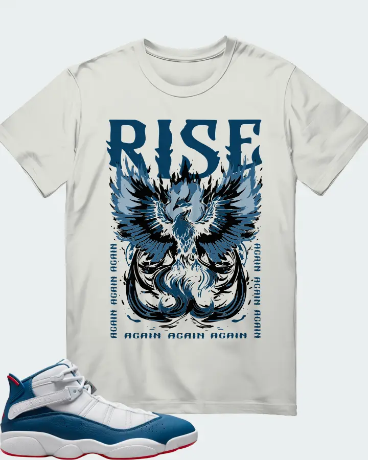 Jordan 6 Rings Sneaker Matching Silver T-Shirt - RISE