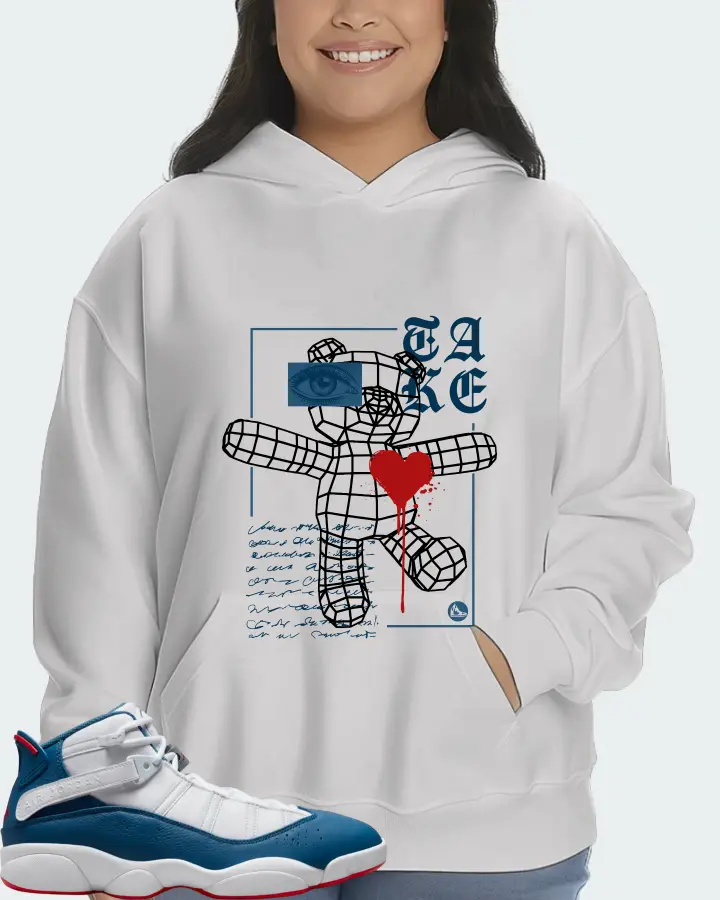 Jordan 6 Rings Sneaker Matching White Hoodie (TAKE) - View 7