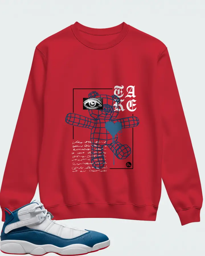 Sweatshirt in Red