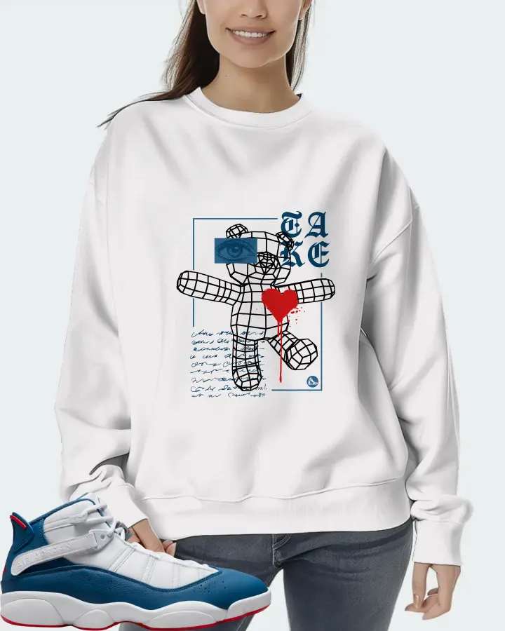 Jordan 6 Rings Sneaker Matching White Sweatshirt (TAKE) - View 5