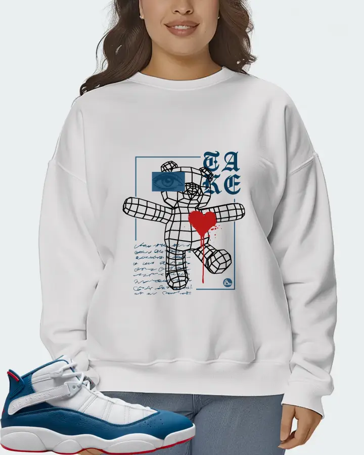 Jordan 6 Rings Sneaker Matching White Sweatshirt (TAKE) - View 7
