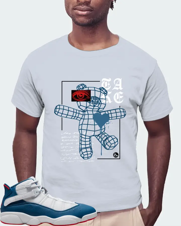 Jordan 6 Rings Sneaker Matching Light Blue T-Shirt (TAKE) - View 4