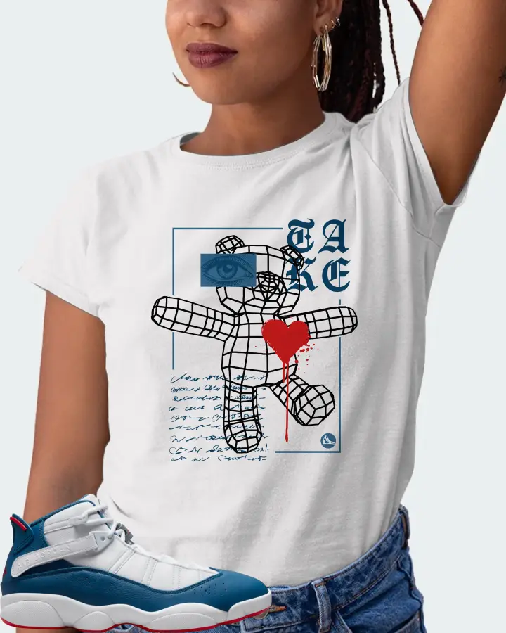 Jordan 6 Rings Sneaker Matching White T-Shirt (TAKE) - View 5