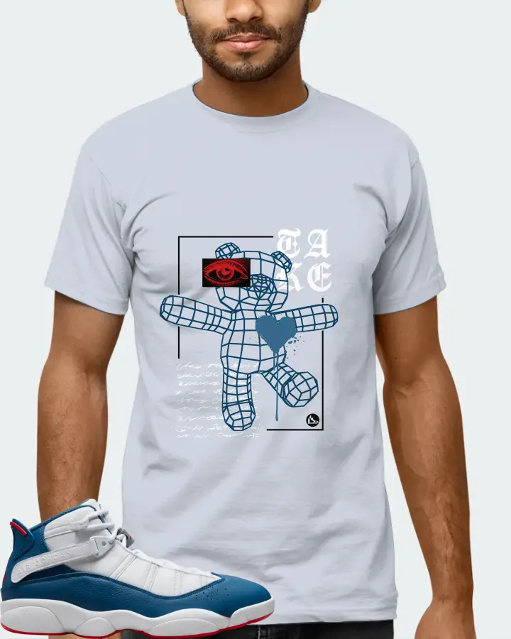 Jordan 6 Rings Sneaker Matching Light Blue T-Shirt (TAKE) - View 6