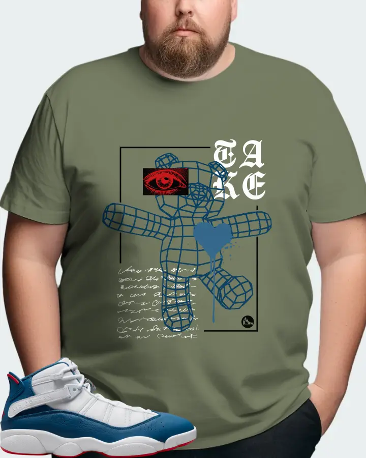 Jordan 6 Rings Sneaker Matching Olive T-Shirt (TAKE) - View 8