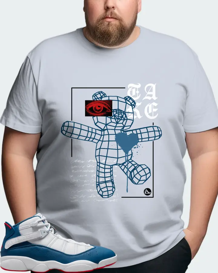Jordan 6 Rings Sneaker Matching Light Blue T-Shirt (TAKE) - View 8