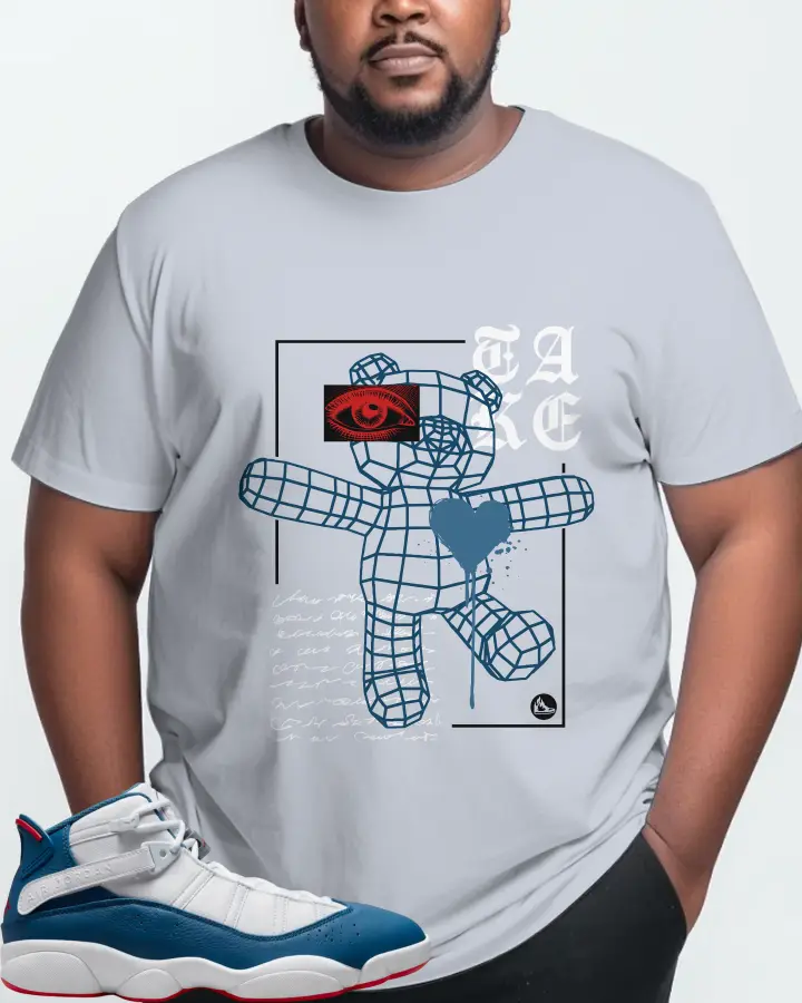 Jordan 6 Rings Sneaker Matching Light Blue T-Shirt (TAKE) - View 10
