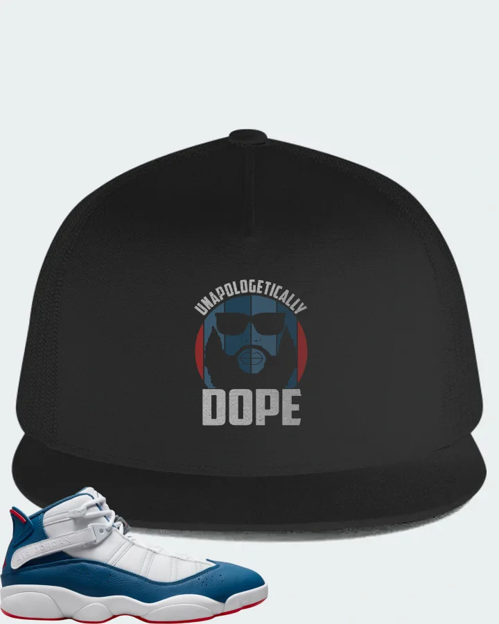 Jordan 6 Rings Sneaker Matching Black Hat - UNAPOLOGETICALLY DOPE Man