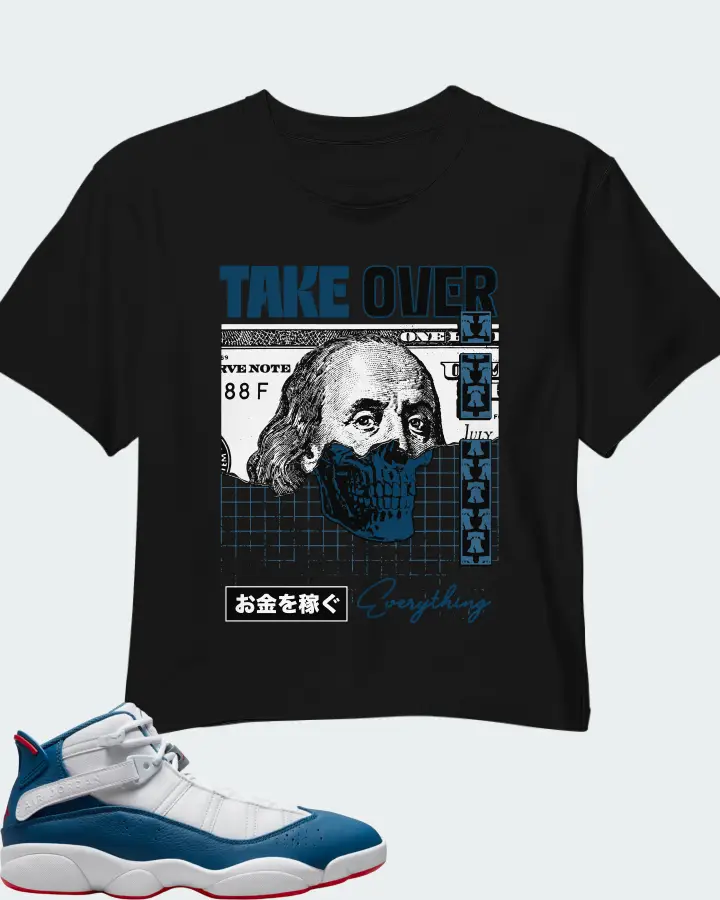 Jordan 6 Rings Sneaker Matching Black Crop Top - Take Over