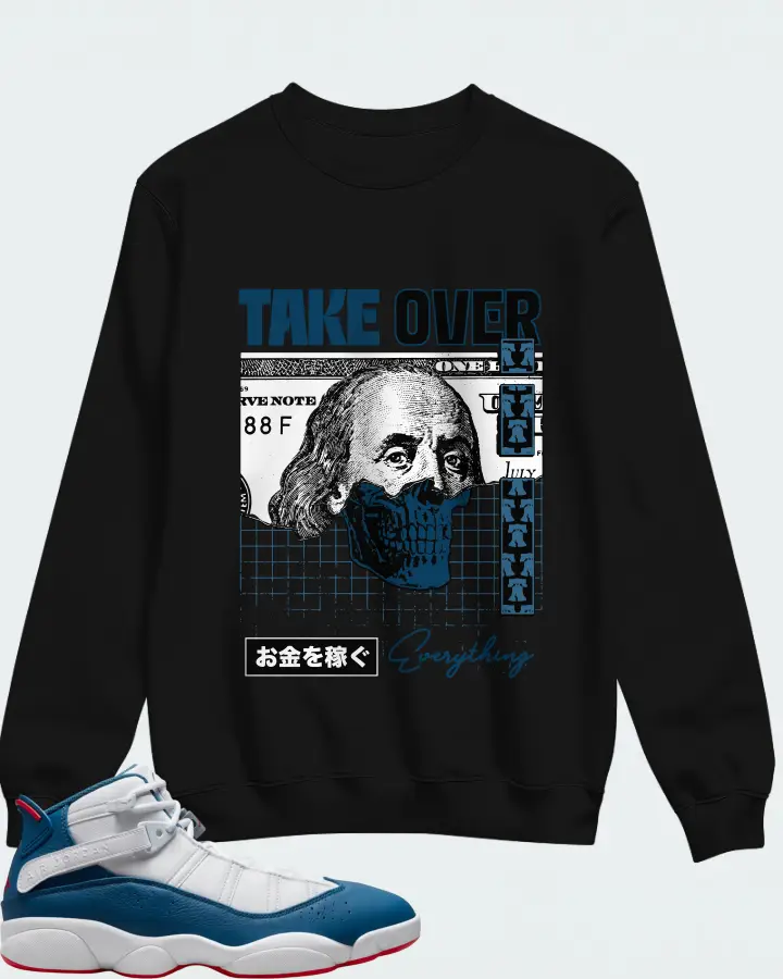 Sweatshirt in Black