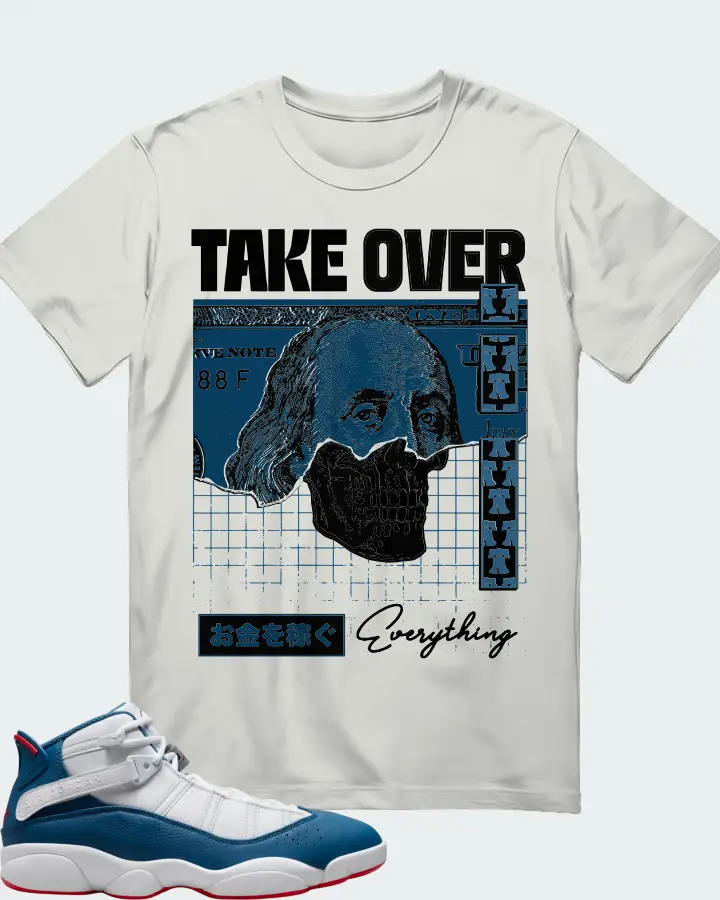 Jordan 6 Rings Sneaker Matching Silver T-Shirt - Take Over