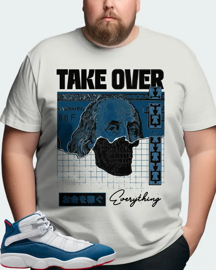 Jordan 6 Rings Sneaker Matching Silver T-Shirt (Take Over) - View 8