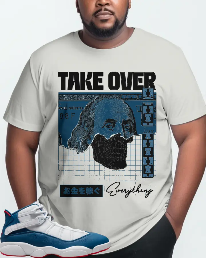 Jordan 6 Rings Sneaker Matching Silver T-Shirt (Take Over) - View 10