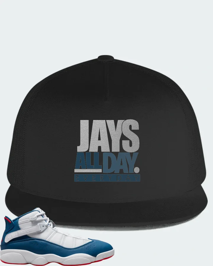 Jordan 6 Rings Sneaker Matching Black Hat - Jays All Day