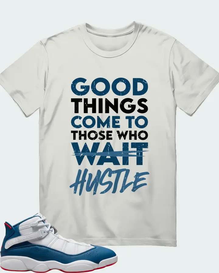 Jordan 6 Rings Sneaker Matching Silver T-Shirt - Good Things Come