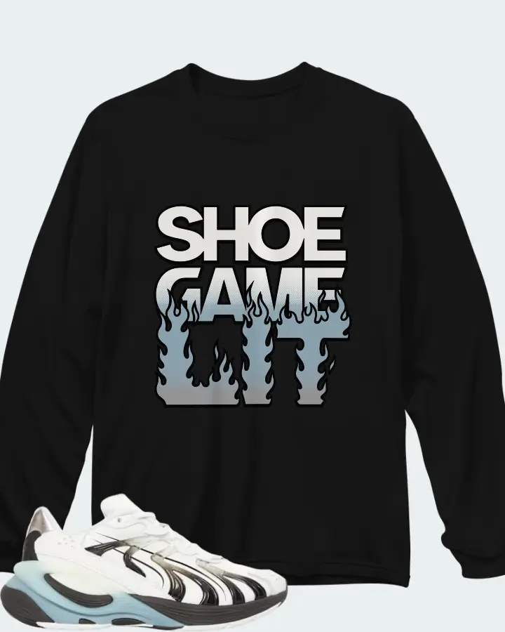 Puma Inverse Generate Tennis Shoes White Matching Long Sleeve T-Shirt