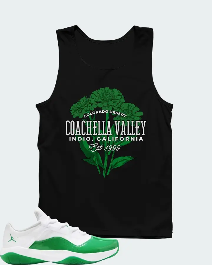Air Jordan 11 CMFT Low White Lucky Green Matching Tank Top
